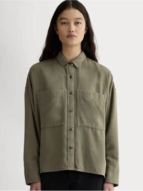 Banana Republic Women’s Oversized Cotton Utility Shirt Jacket